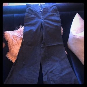 High waisted flare leg jeans